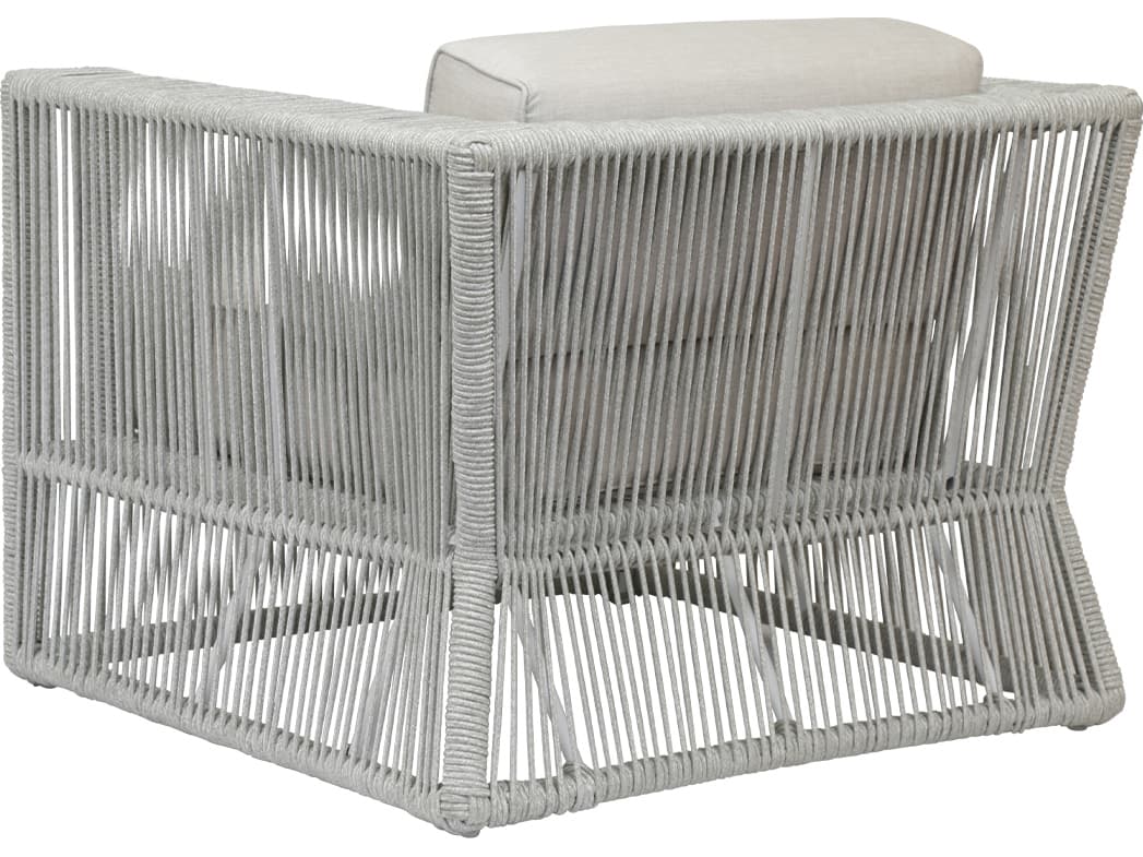 Sunset West Miami Rope Cushion Outdoor Lounge Chair in Echo Ash