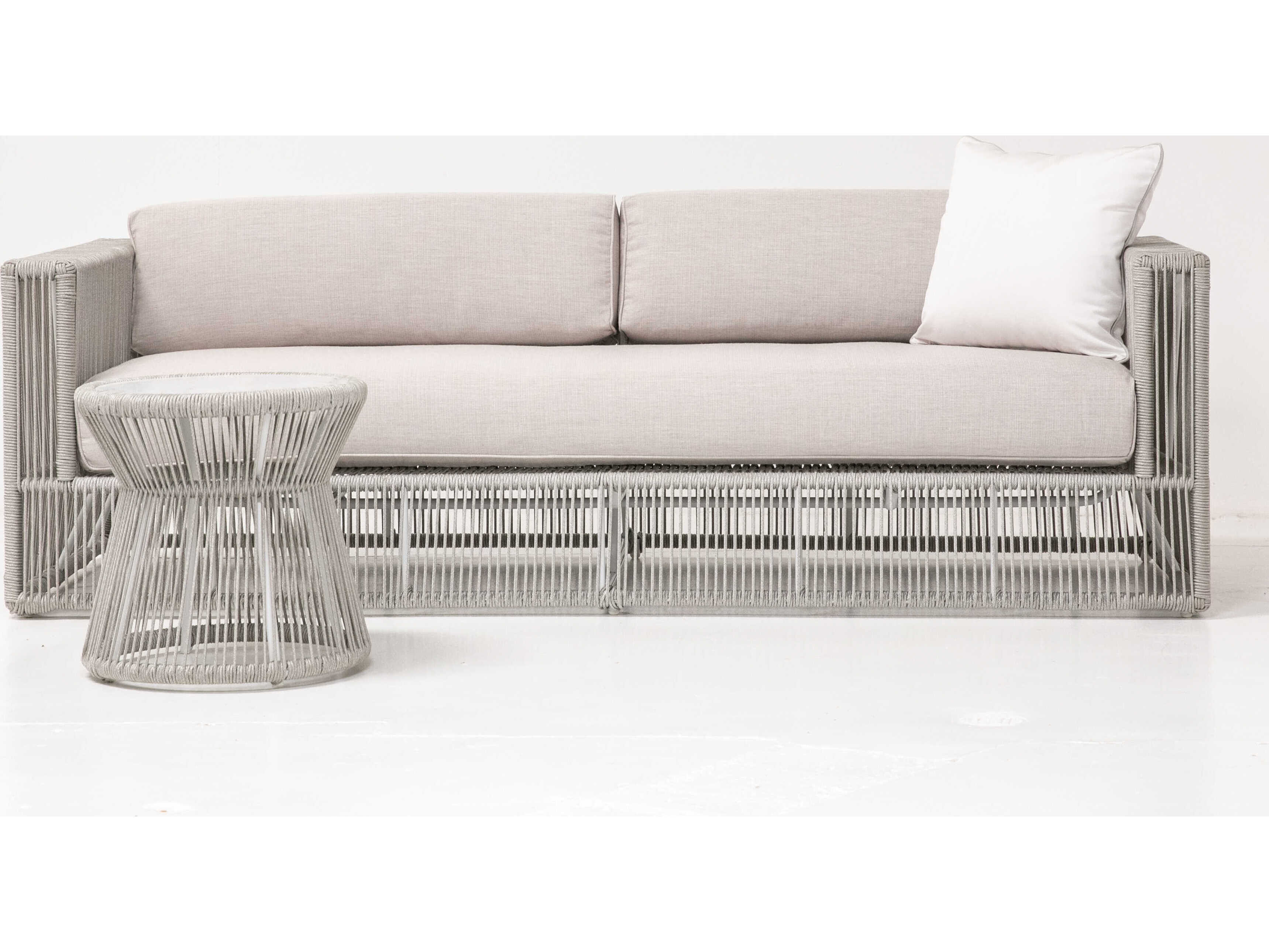 Sunset West Miami Frost Rope Cushion Sofa