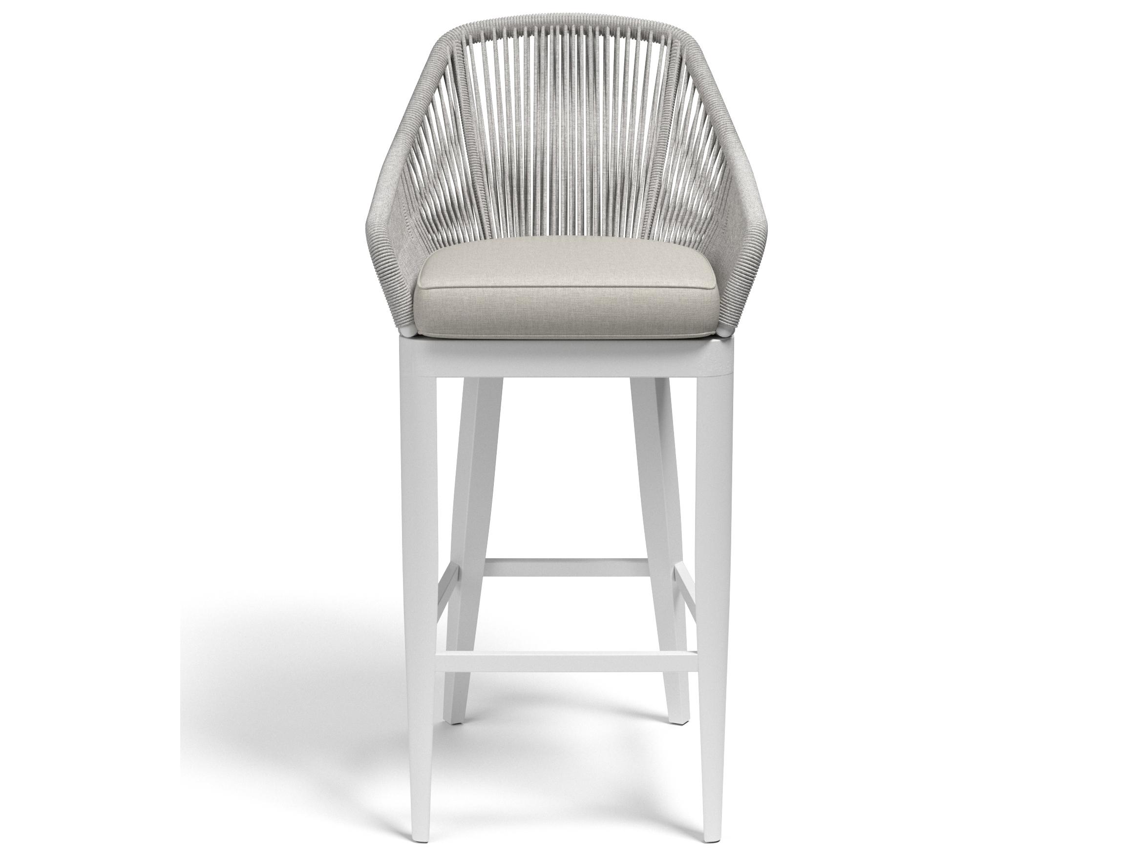 Sunset West Miami Rope Patio Bar Stool in Echo Ash
