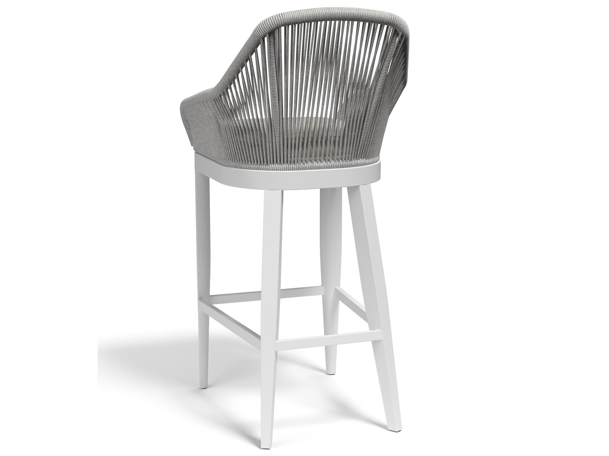 Sunset West Miami Rope Patio Bar Stool in Echo Ash