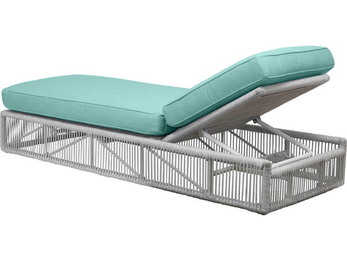 Sunset West Miami Frost Rope Cushion Chaise Lounge