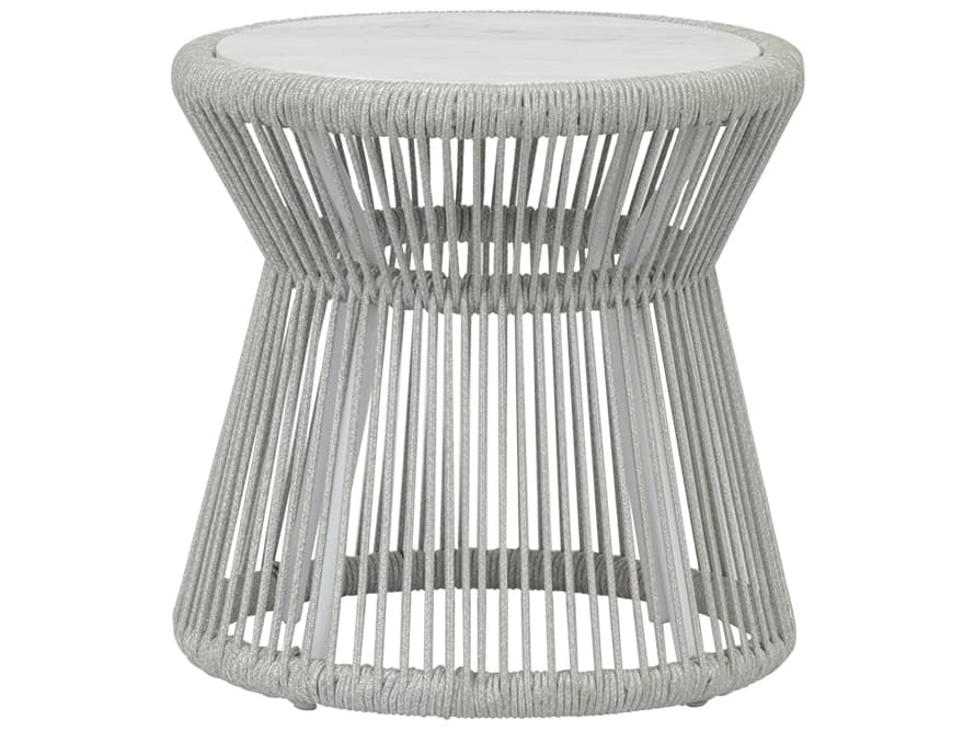 Sunset West Miami Rope Round Patio End Table