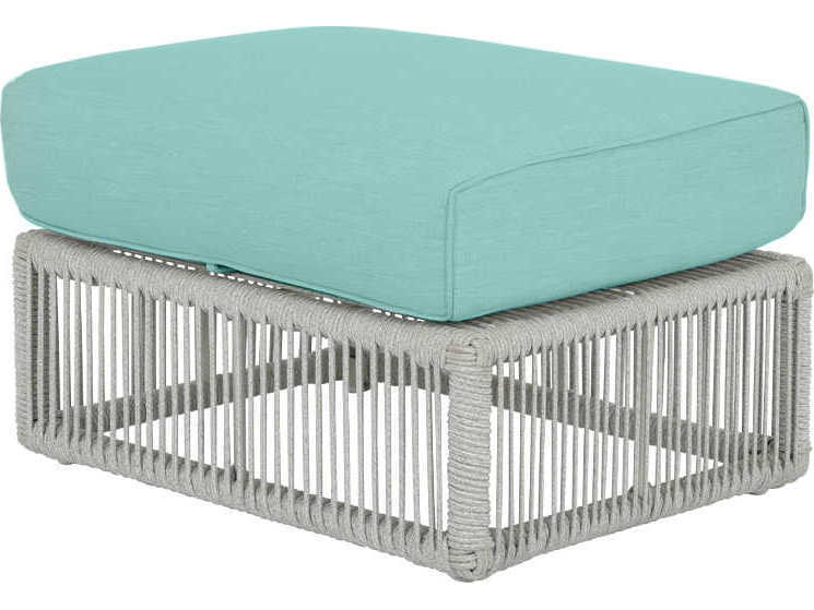 Sunset West Miami Frost Rope Cushion Ottoman