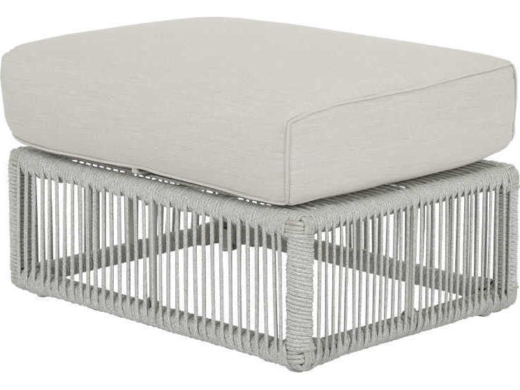 Sunset West Miami Silvers Rope Cushion Ottoman