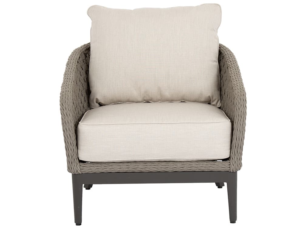 Sunset West Marbella Wicker Outdoor Lounge Chair in Echo Ash