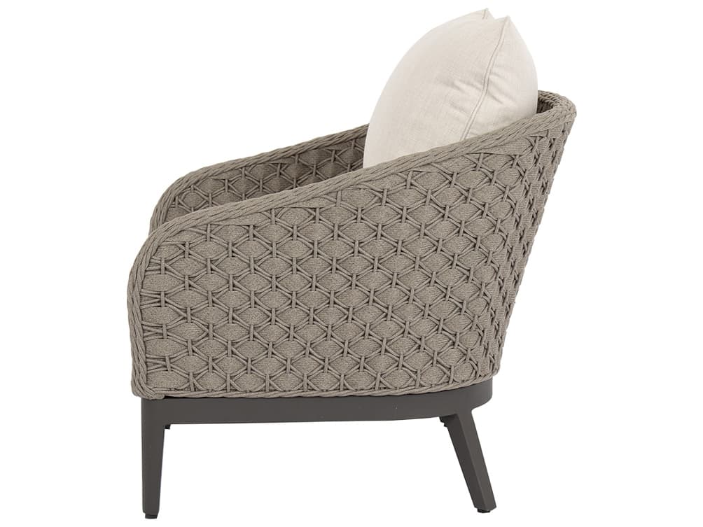 Sunset West Marbella Wicker Outdoor Lounge Chair in Echo Ash