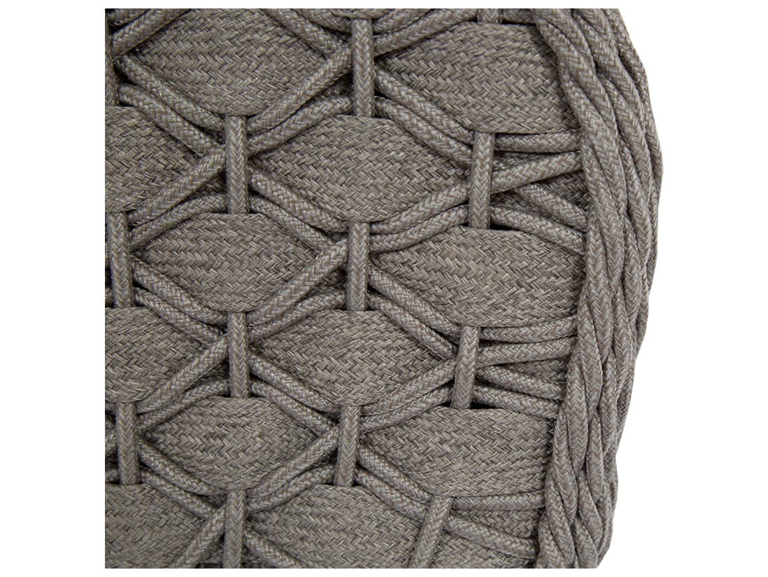 Sunset West Marbella Wicker Patio Ottoman in Echo Ash