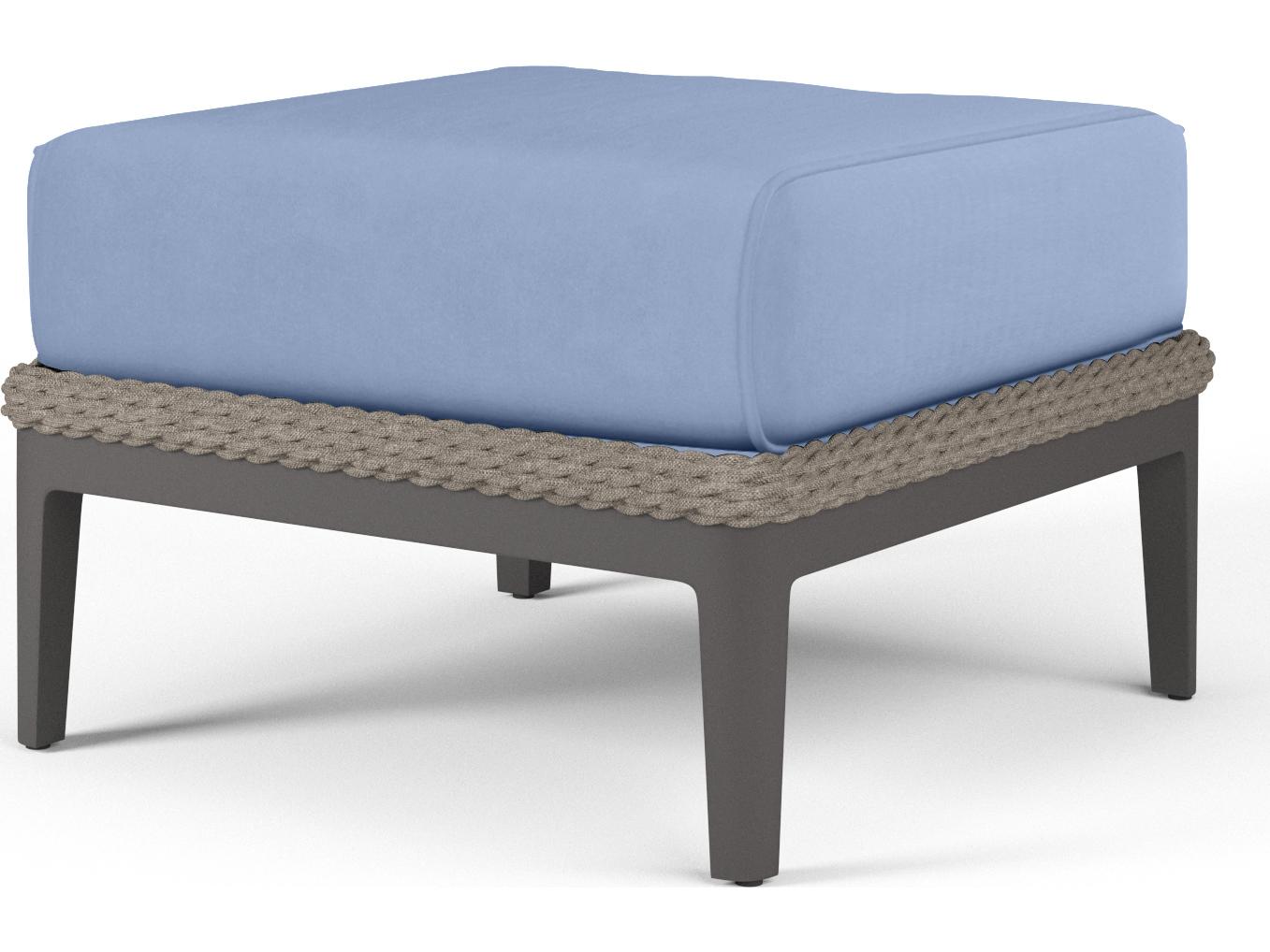 Sunset West Marbella Wicker Outdoor Ottoman