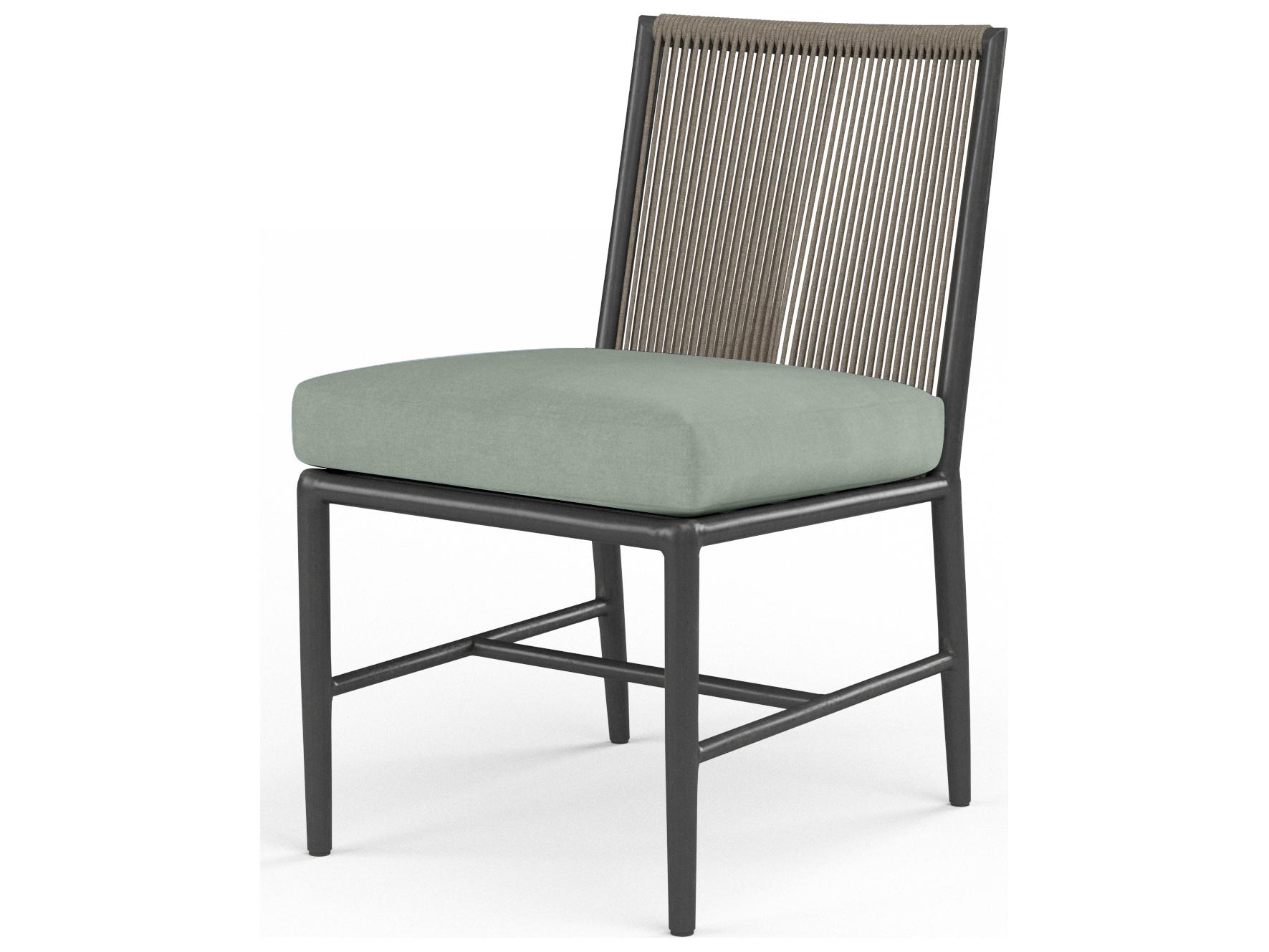 Sunset West Pietra Aluminum Outdoor Patio Dining Side Chair