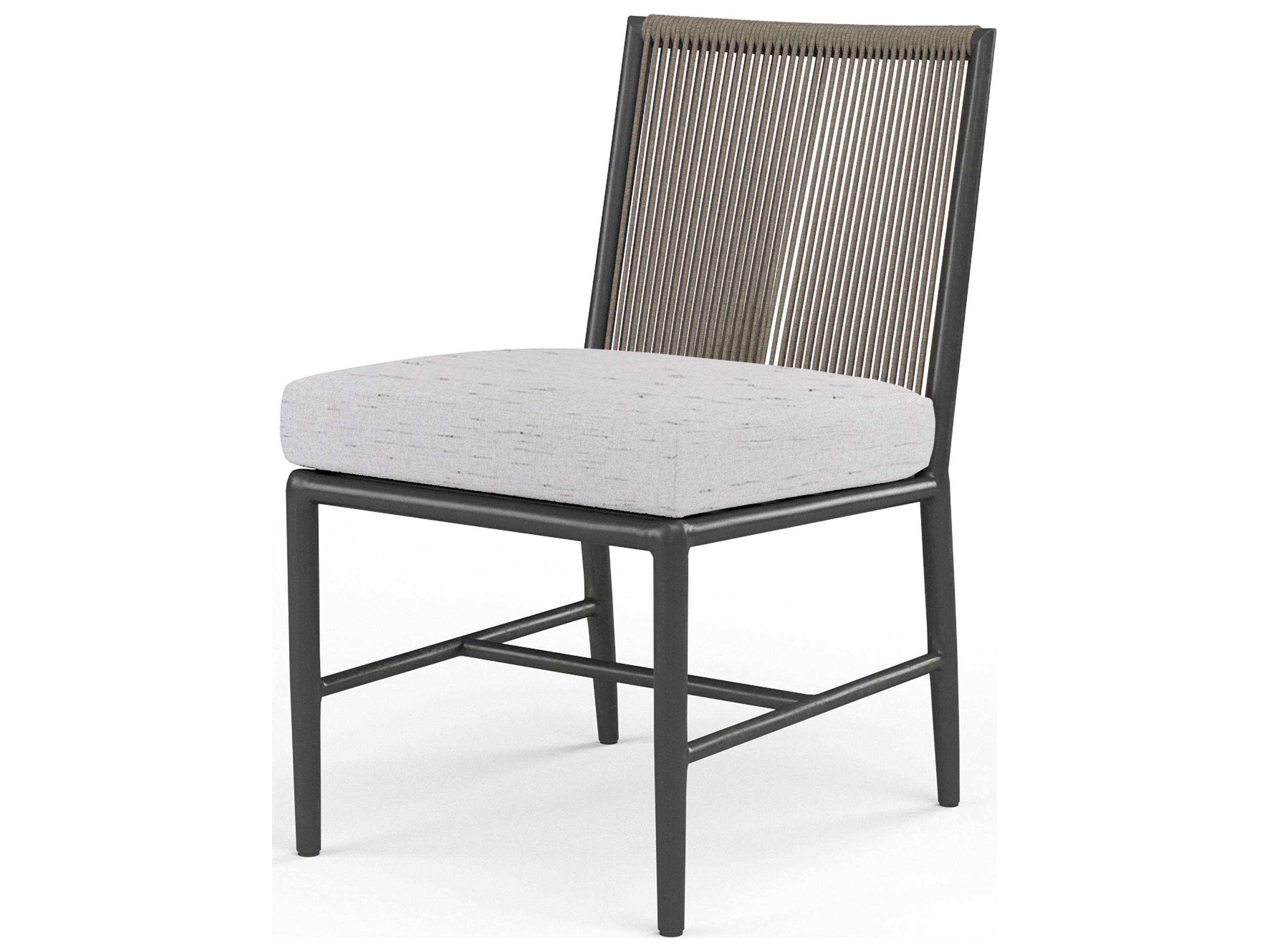 Sunset West Pietra Aluminum Outdoor Patio Dining Side Chair