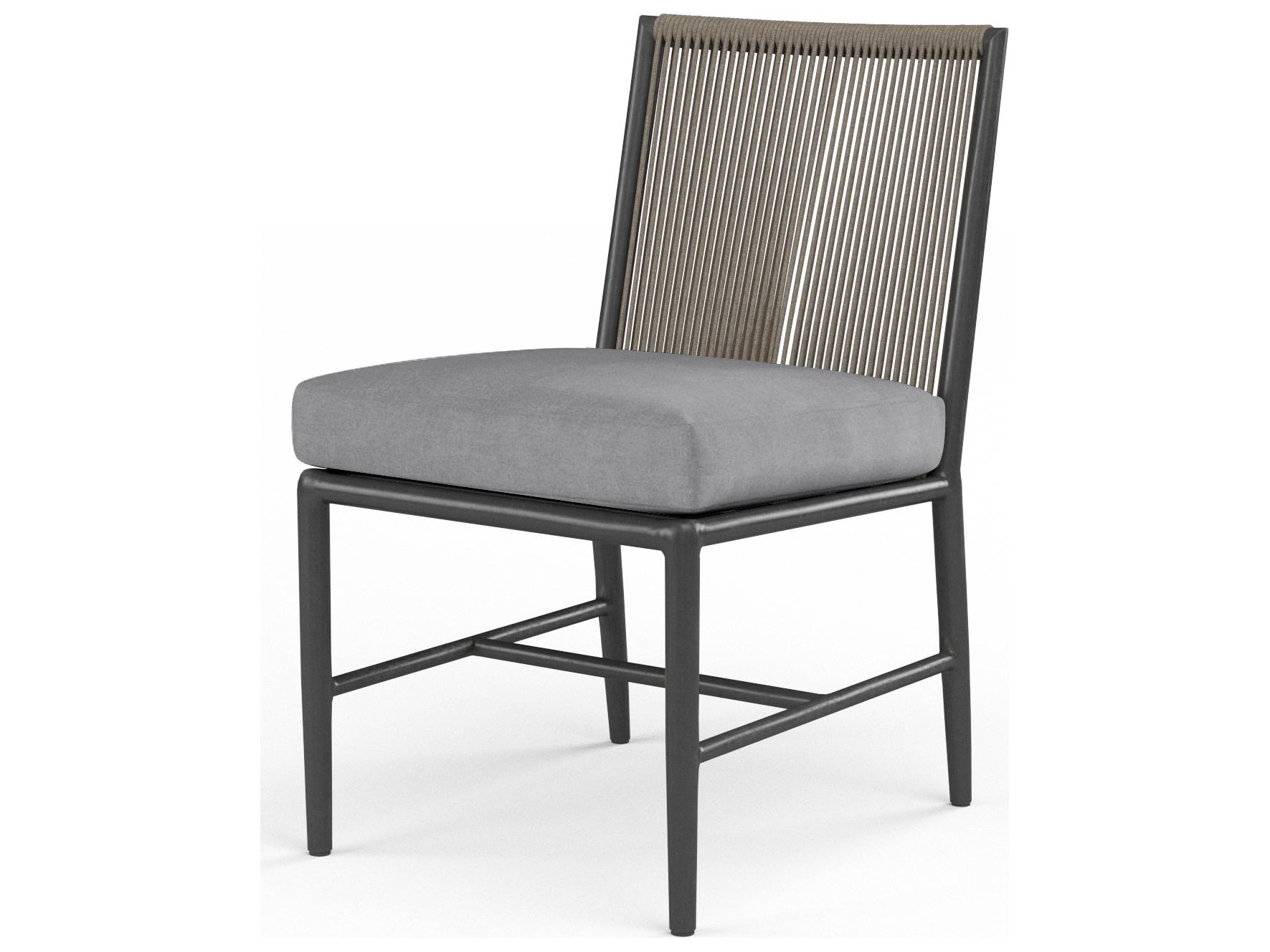 Sunset West Pietra Aluminum Outdoor Patio Dining Side Chair