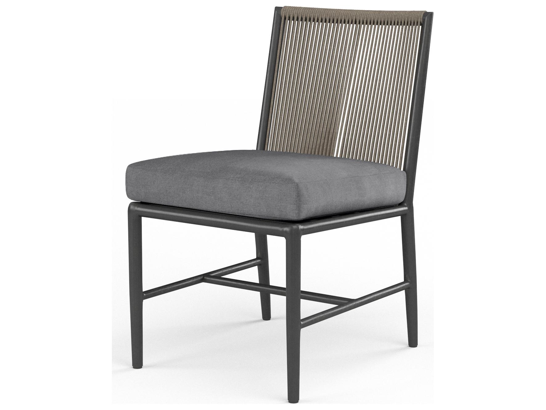Sunset West Pietra Aluminum Outdoor Patio Dining Side Chair