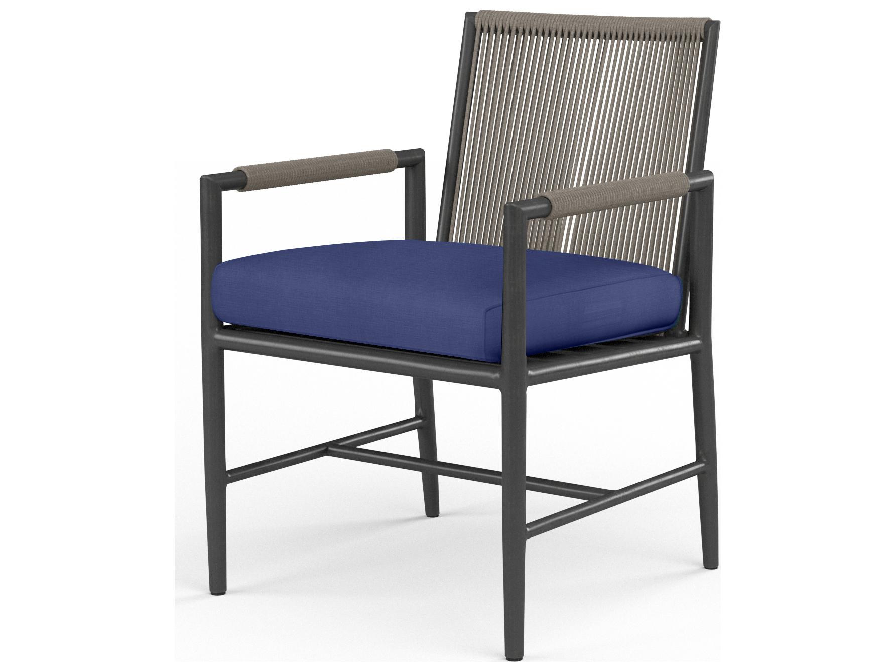Sunset West Pietra Custom Aluminum Outdoor Dining Arm Chair