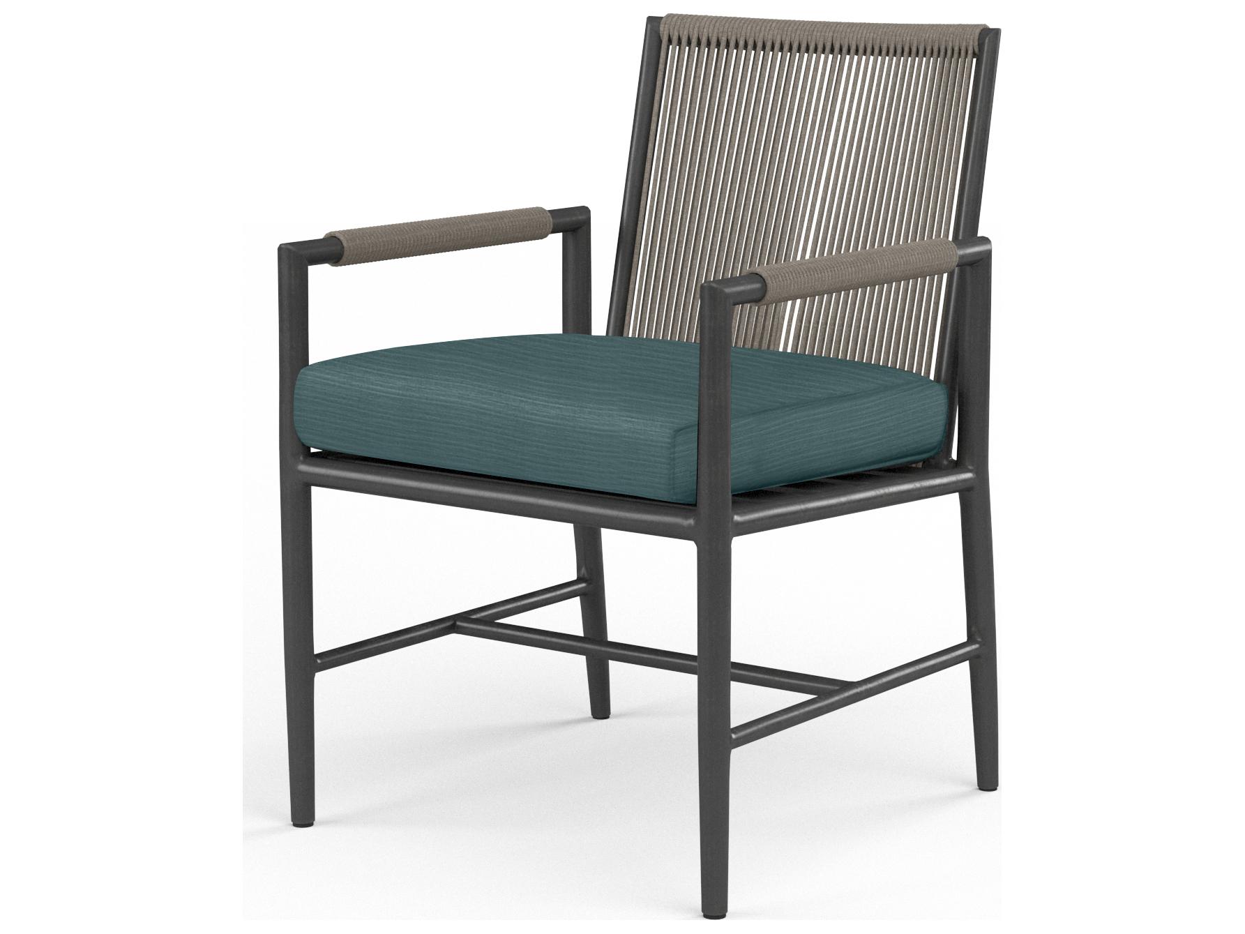 Sunset West Pietra Custom Aluminum Outdoor Dining Arm Chair