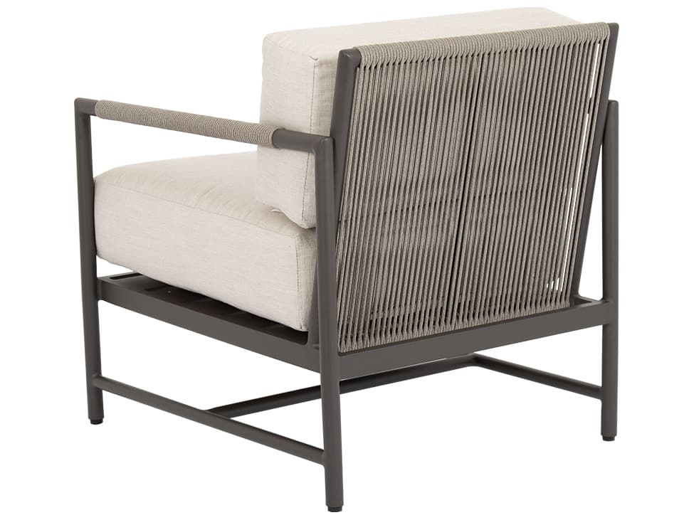 Sunset West Pietra Aluminum Patio Lounge Chair in Echo Ash