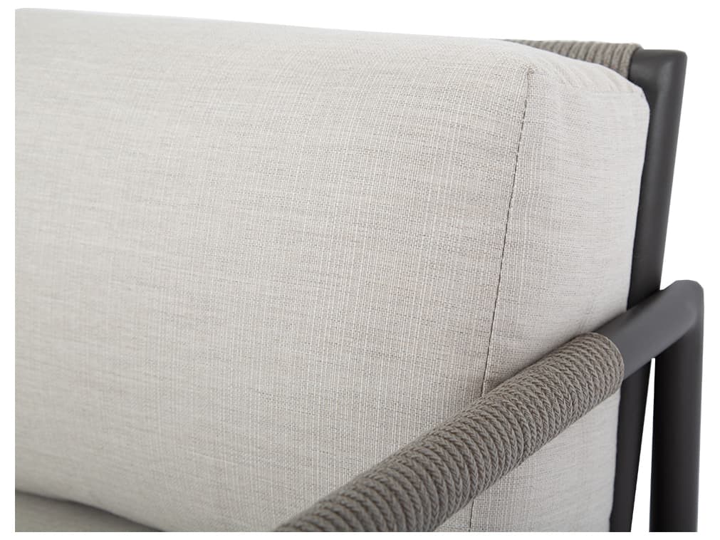 Sunset West Pietra Aluminum Patio Lounge Chair in Echo Ash