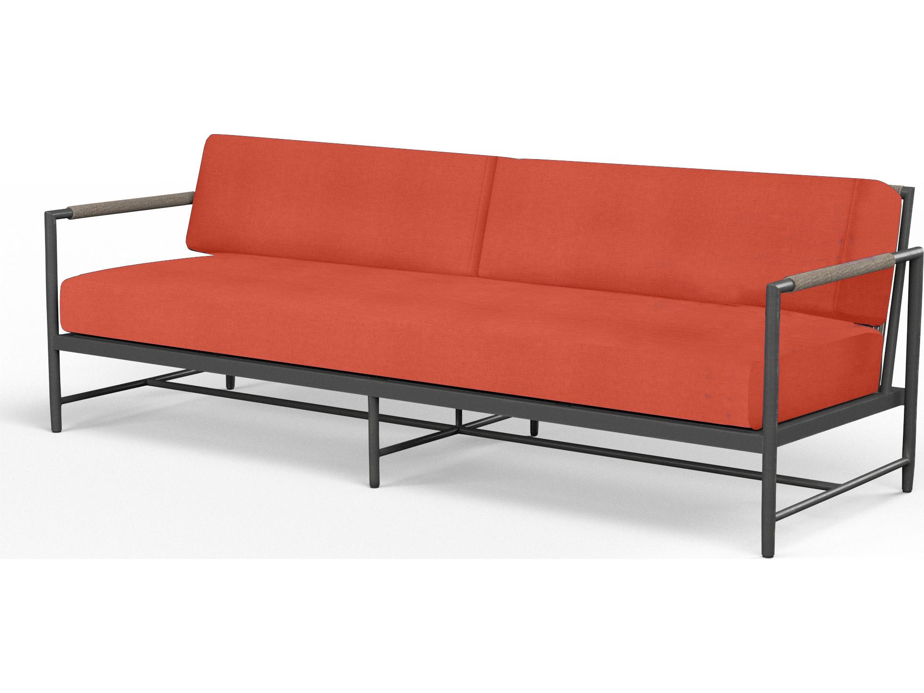Sunset West Pietra Aluminum Outdoor Patio Sofa