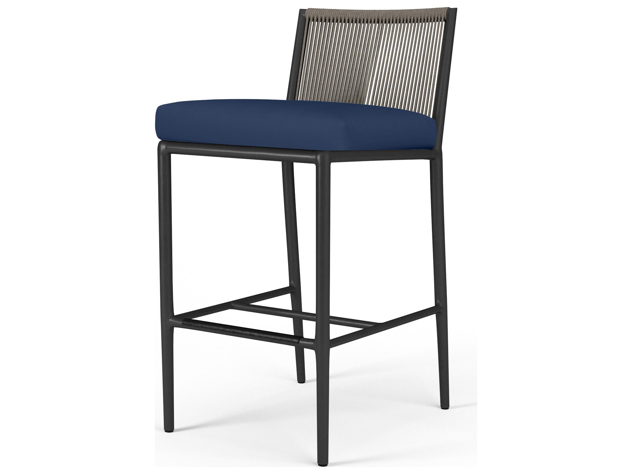 Sunset West Pietra Aluminum Outdoor Patio Bar Stool