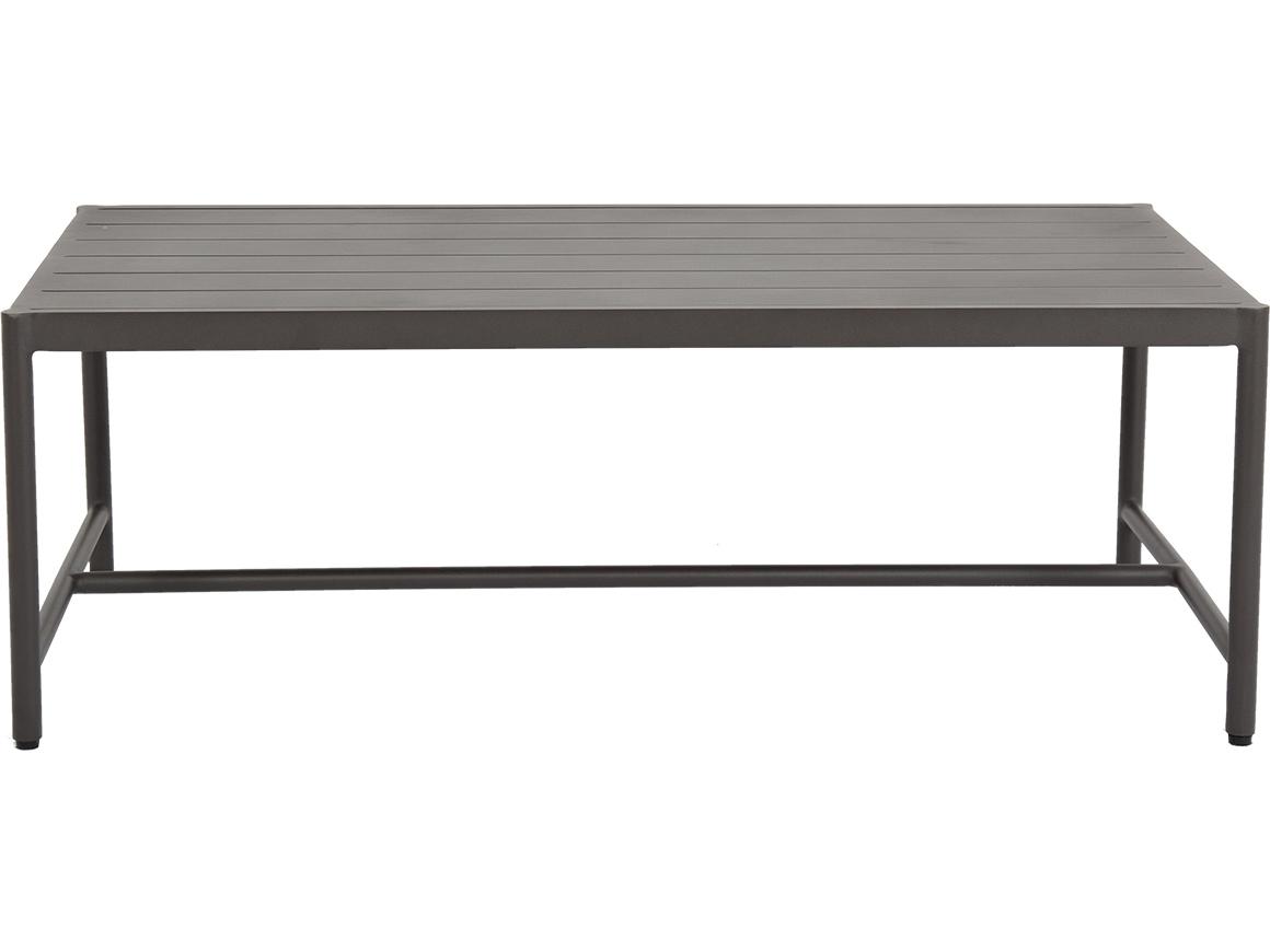 Sunset West Pietra Aluminum Rectangular Patio Coffee Table