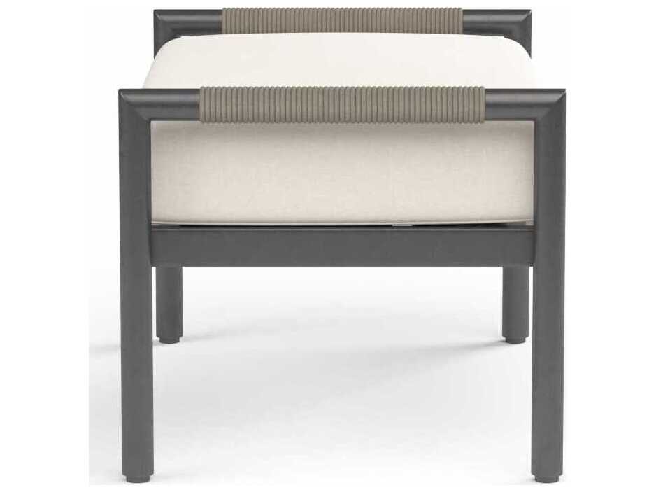 Sunset West Pietra Grays Aluminum Cushion Ottoman