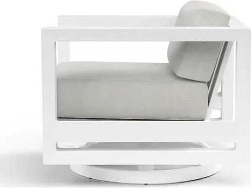 Sunset West Newport Whites creams beiges Aluminum Cushion Lounge Chair