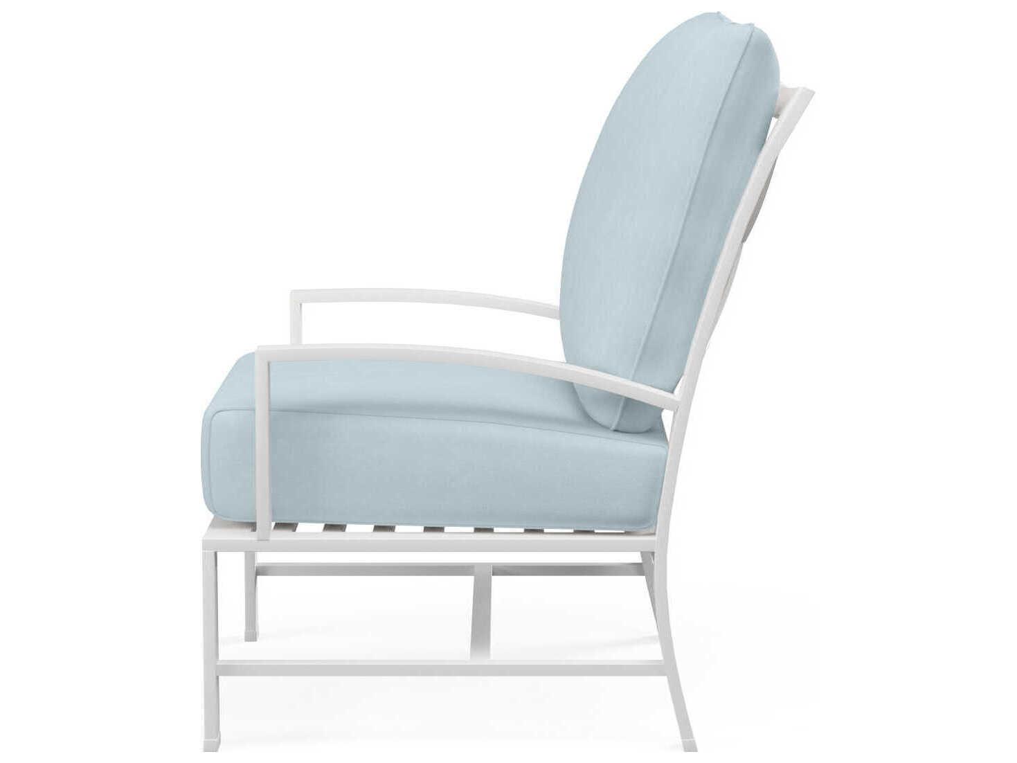 Sunset West Bristol White Aluminum Cushion Lounge Chair