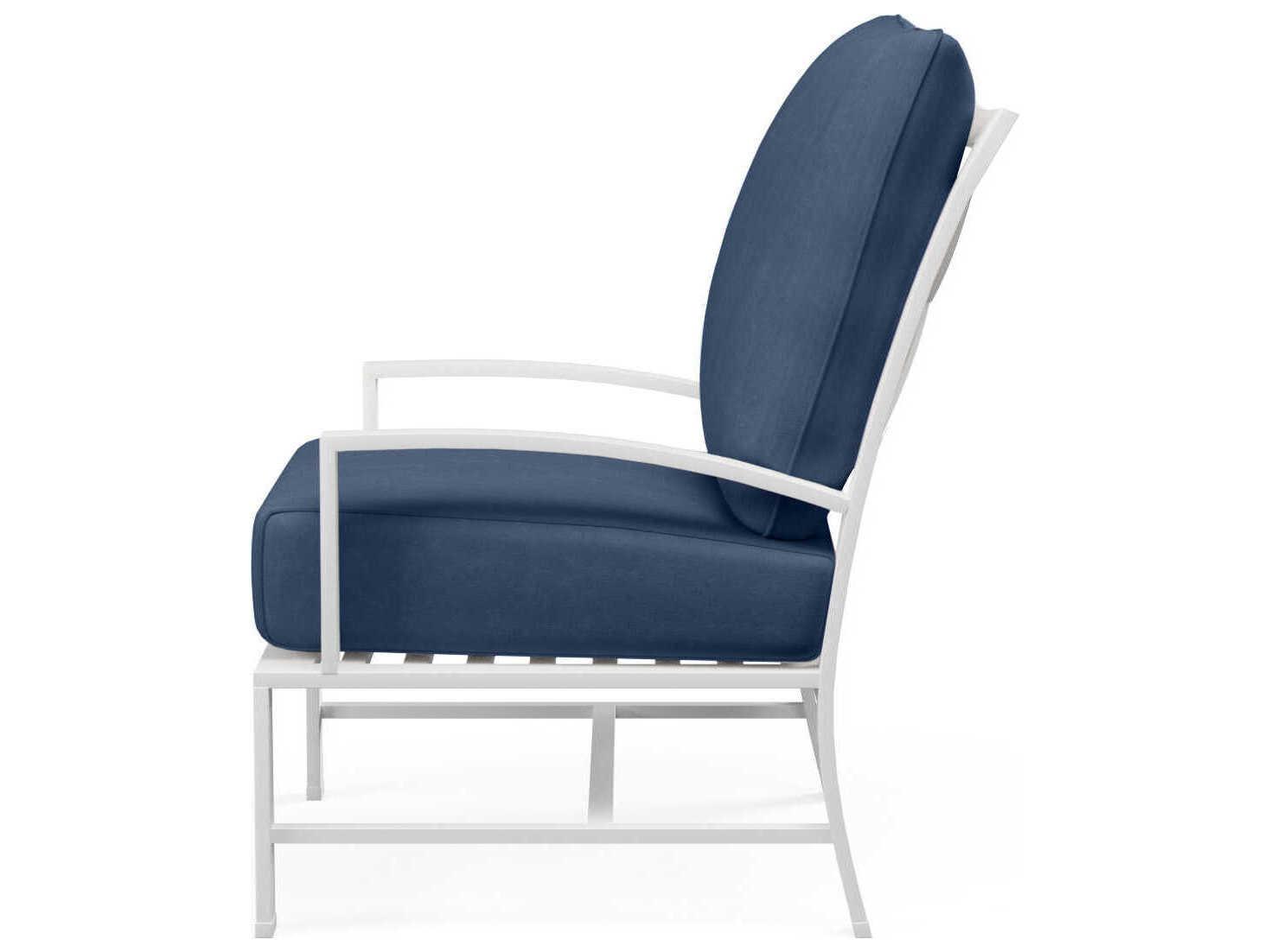 Sunset West Bristol White Aluminum Cushion Lounge Chair