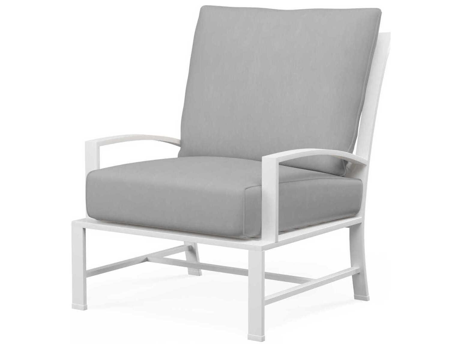 Sunset West Bristol White Aluminum Cushion Lounge Chair