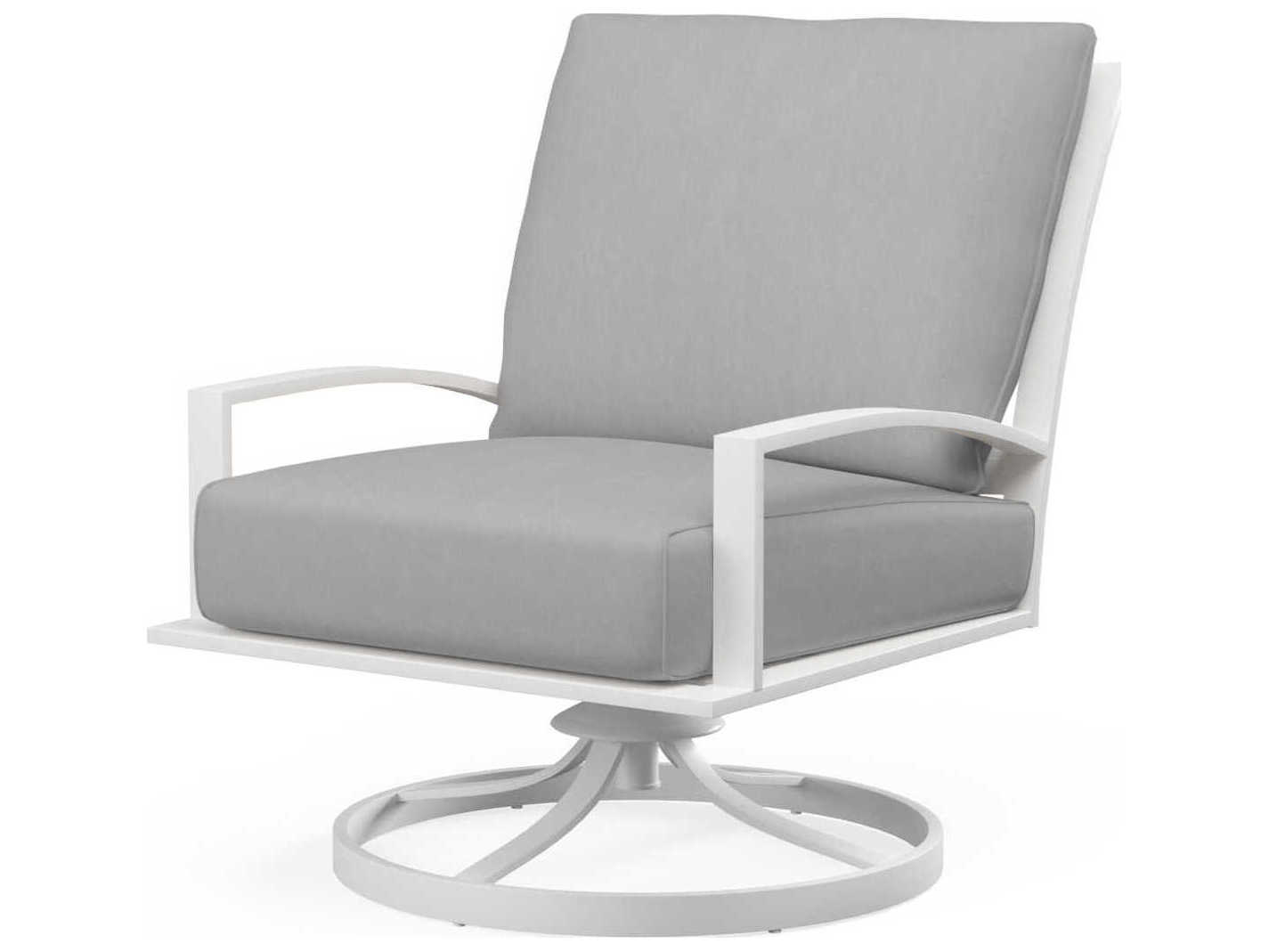 Sunset West Bristol White Aluminum Cushion Lounge Chair