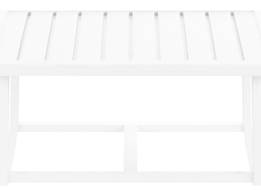 Sunset West Bristol Aluminum Frost Square Outdoor End Table