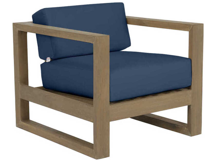 Sunset West Coastal Te Teak Wood Cushion Lounge Chair