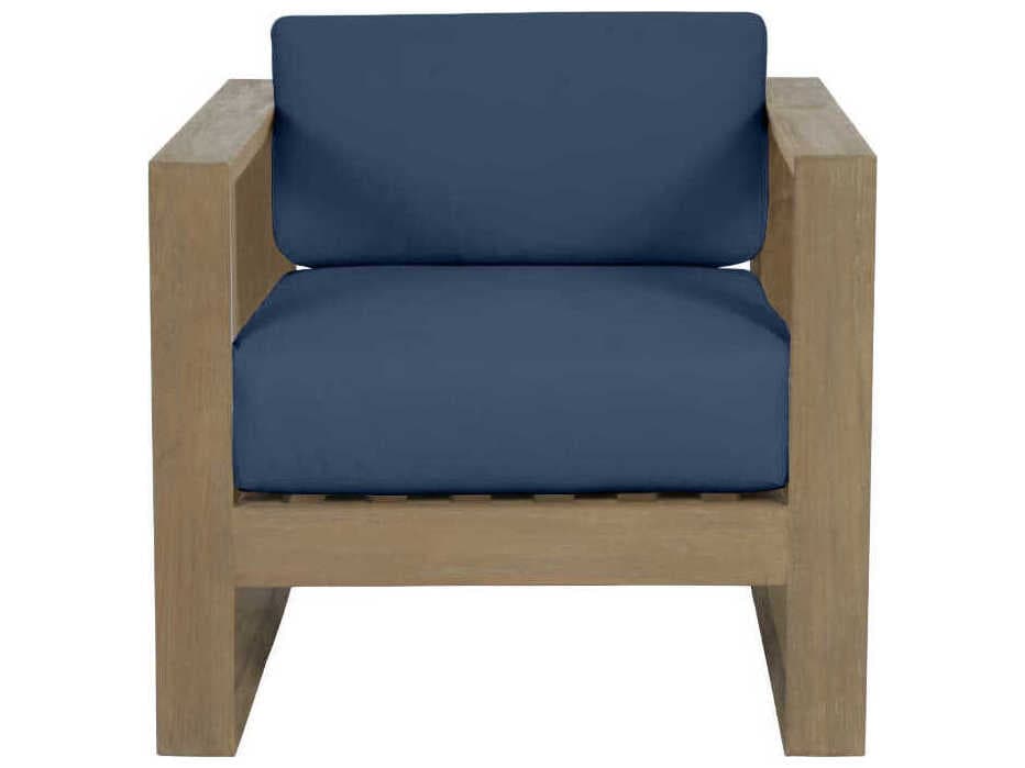 Sunset West Coastal Te Teak Wood Cushion Lounge Chair