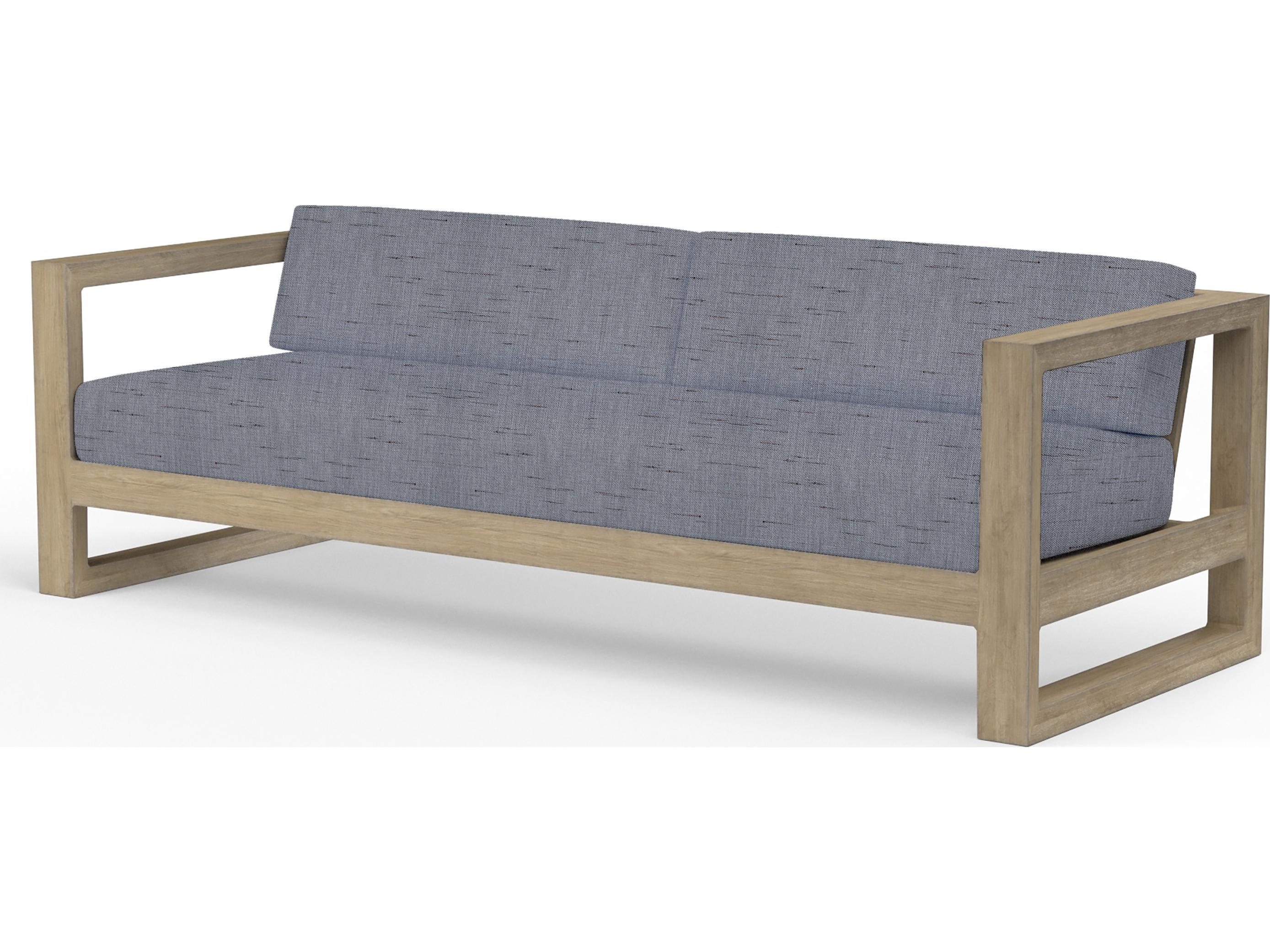 Sunset West Coastal Teak Outdoor Sofa