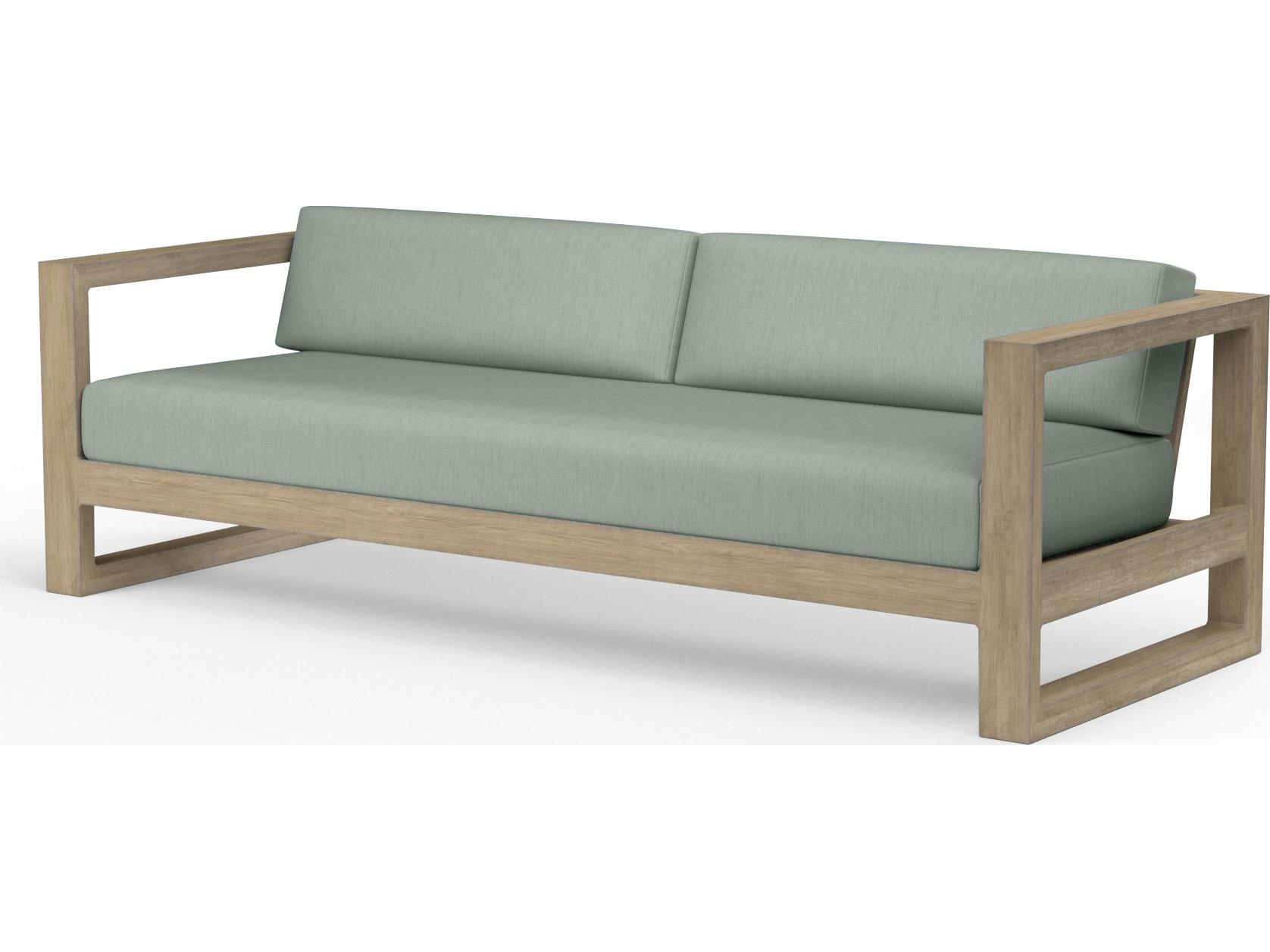 Sunset West Coastal Teak Outdoor Sofa