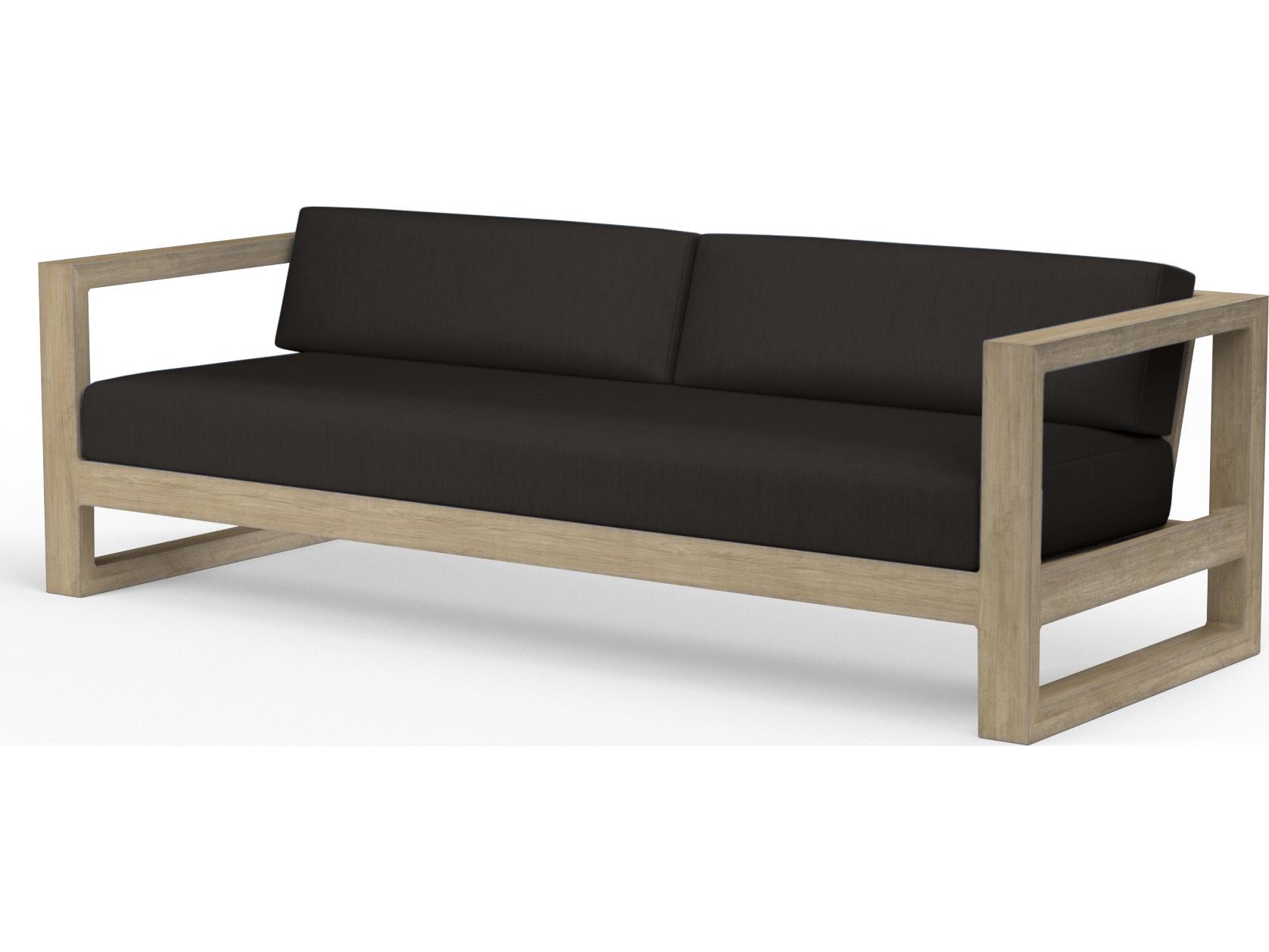 Sunset West Coastal Teak Outdoor Sofa