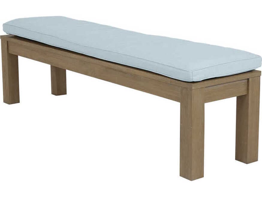 Sunset West Coastal Te Teak Wood Cushion Bench
