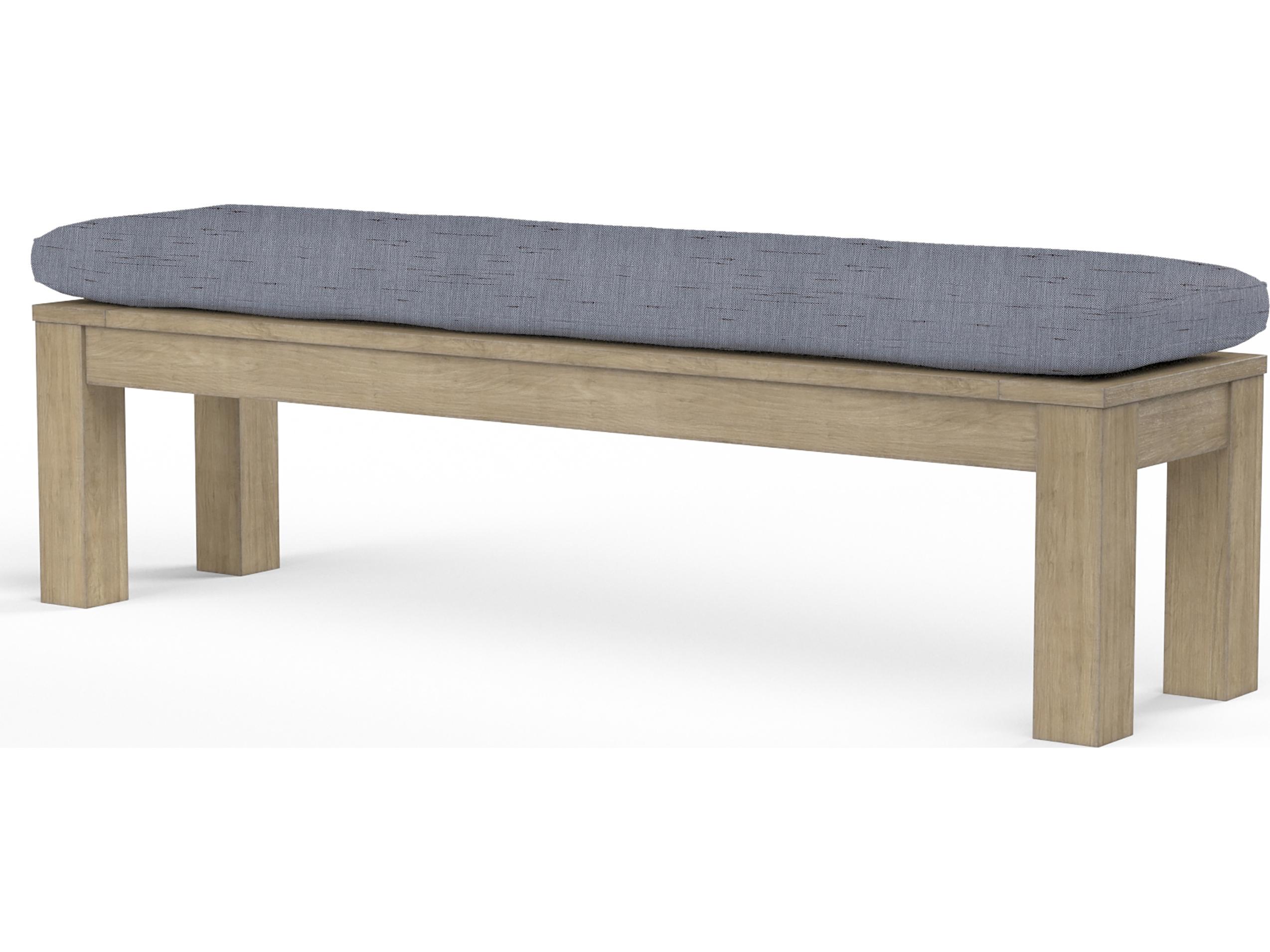 Sunset West Coastal Teak Dining Outdoor Patio Bench