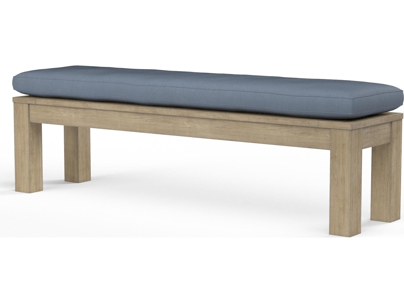 Sunset West Coastal Teak Dining Outdoor Patio Bench