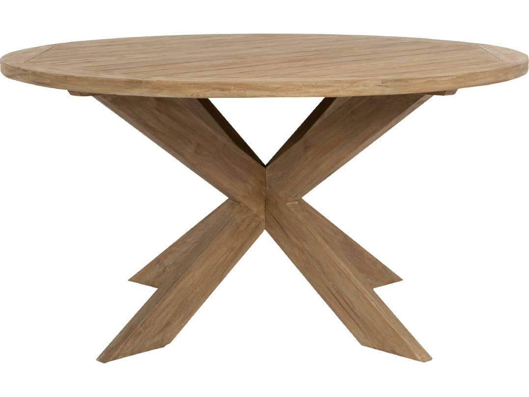 Sunset West Coastal Teak Round Patio Dining Table