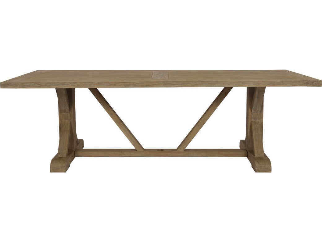 Sunset West Coastal Teak Light Wood Rectangular Dining Table