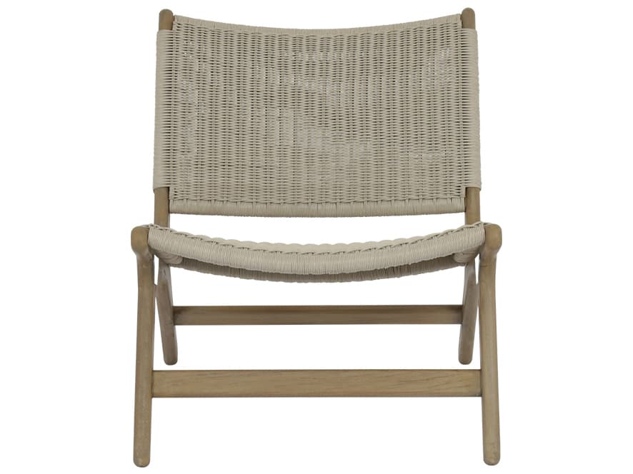 Sunset West Coastal Teak Accent Outdoor Patio Lounge Chair
