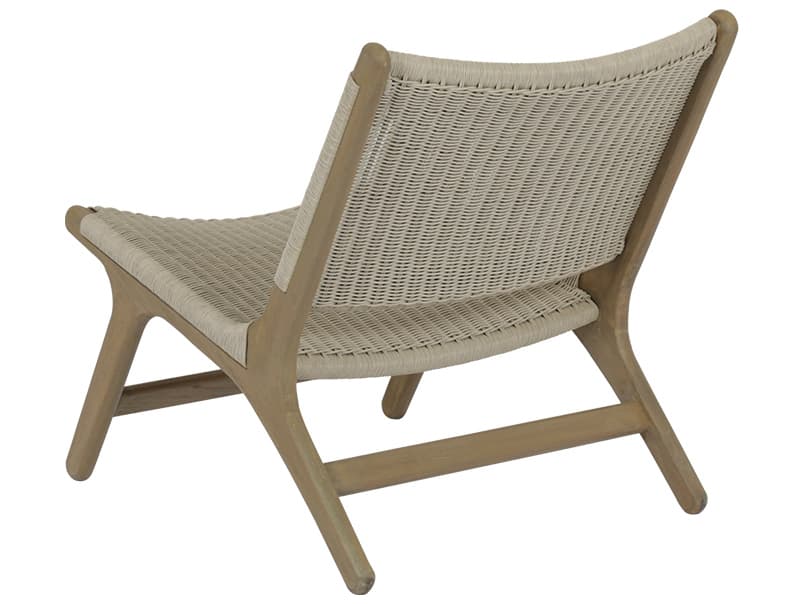 Sunset West Coastal Teak Accent Outdoor Patio Lounge Chair