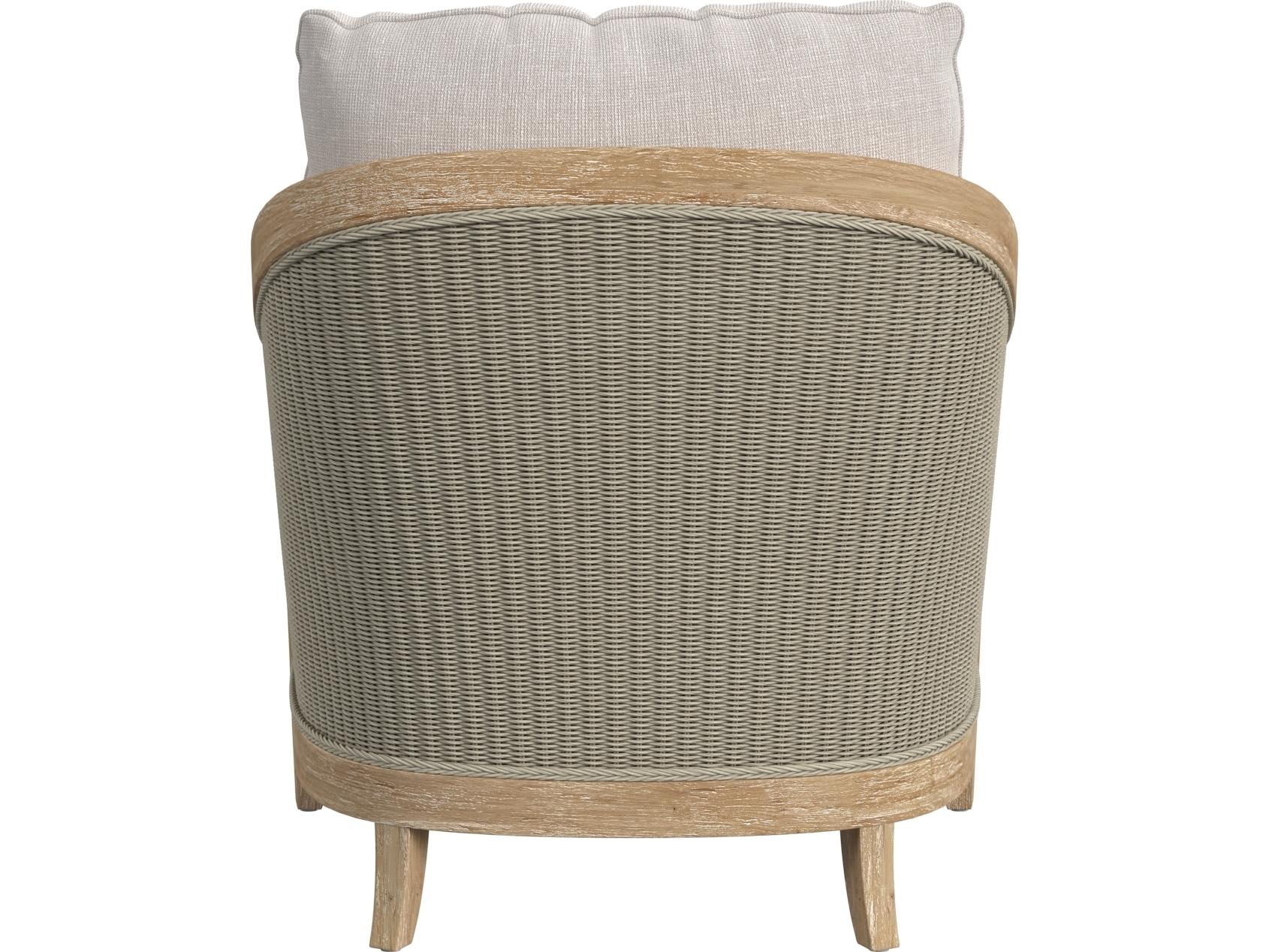 Sunset West Cambria Club Chair in Canvas Canvas with Self Welt