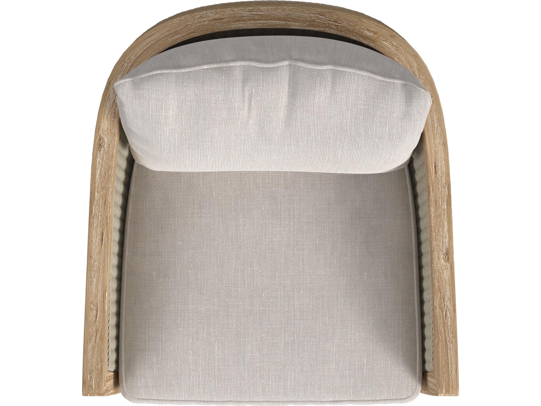 Sunset West Cambria Club Chair in Canvas Canvas with Self Welt