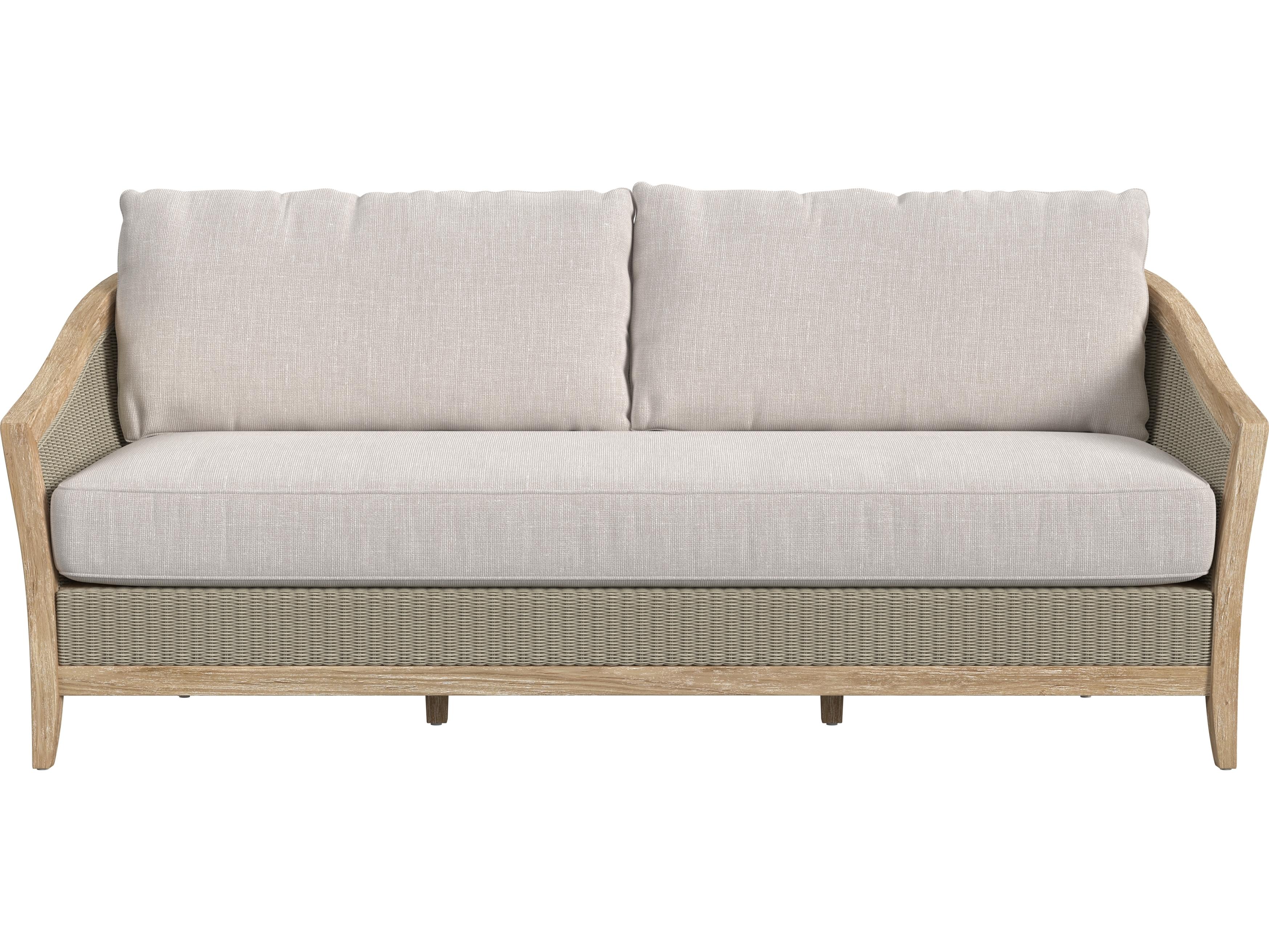 Sunset West Cambria Sofa in Canvas Canvas with Self Welt