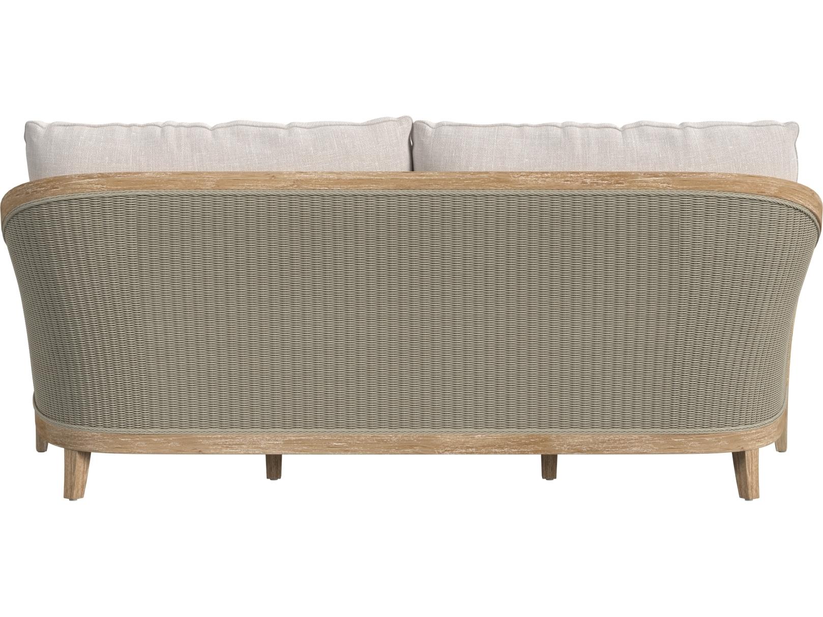 Sunset West Cambria Sofa in Canvas Canvas with Self Welt