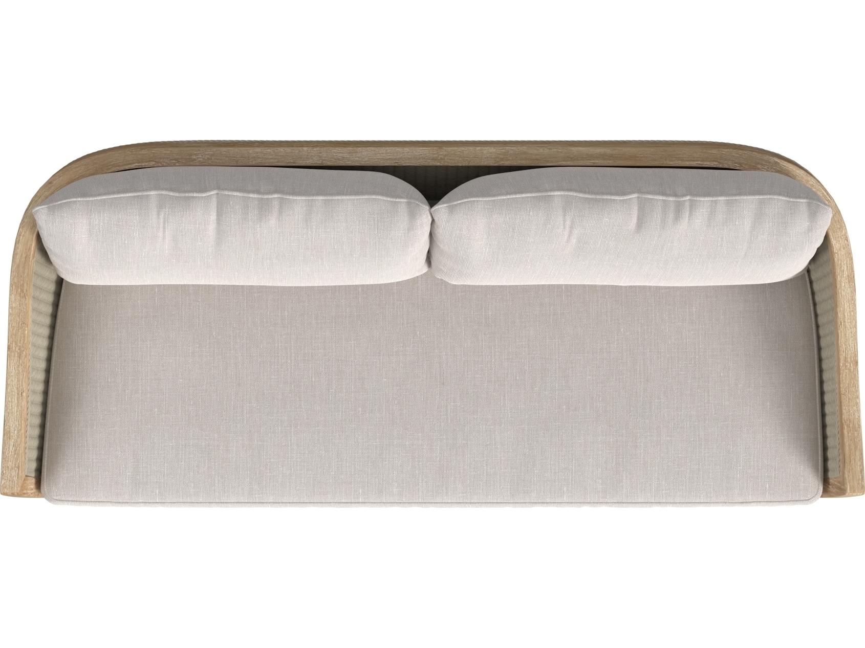 Sunset West Cambria Sofa in Canvas Canvas with Self Welt