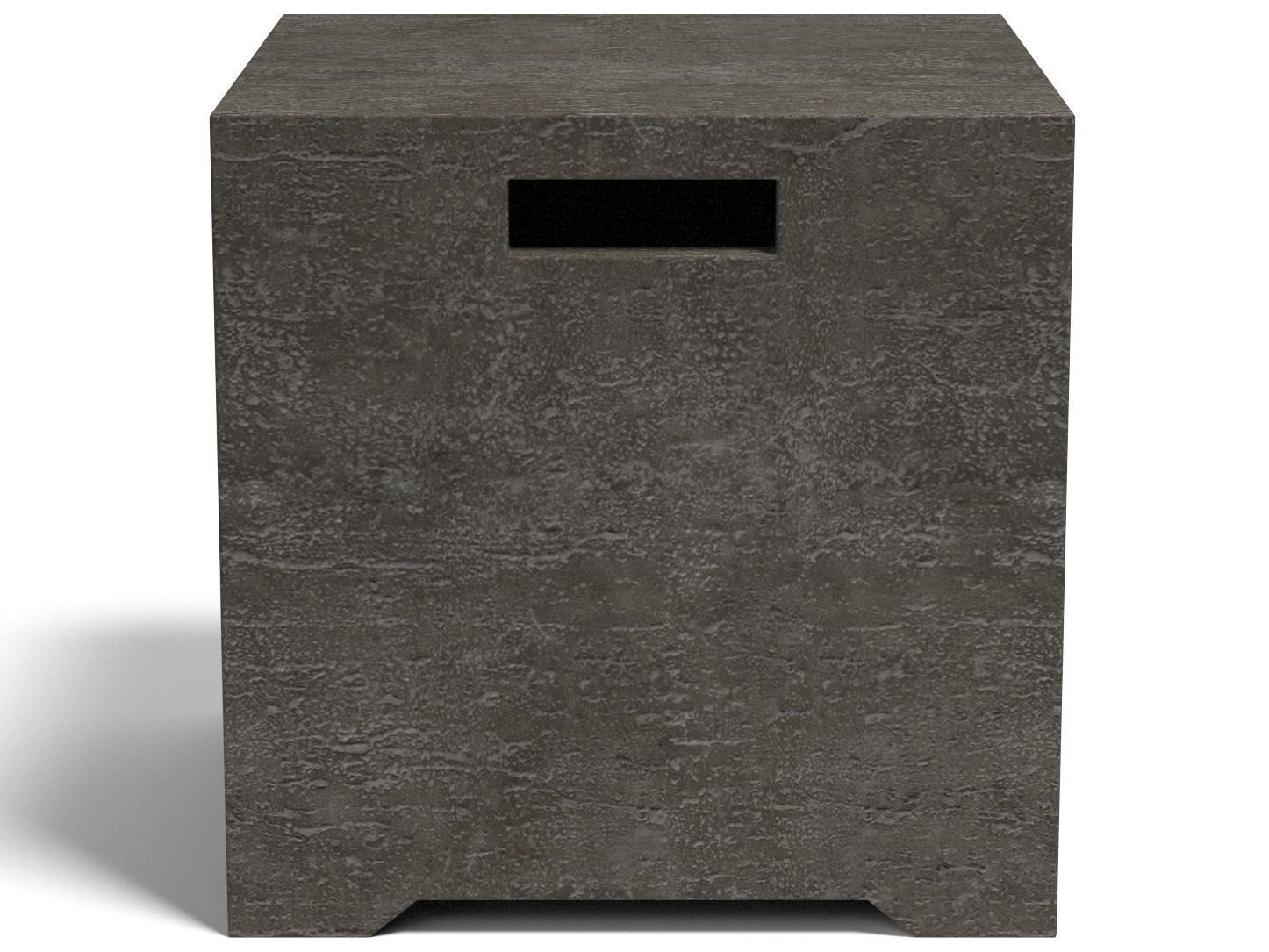 Sunset West GFRC Square Outdoor Patio End Table Tank Cover