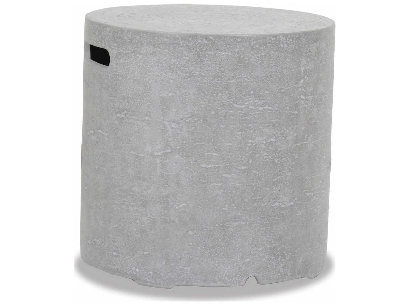 Sunset West Gravelstone Concrete Round Patio End Table