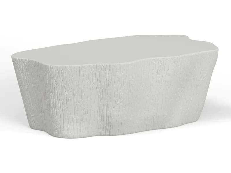Sunset West Tree Resin Bone White Trunk Patio Coffee Table